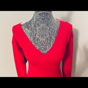 Sexy Red Stretchy Dress